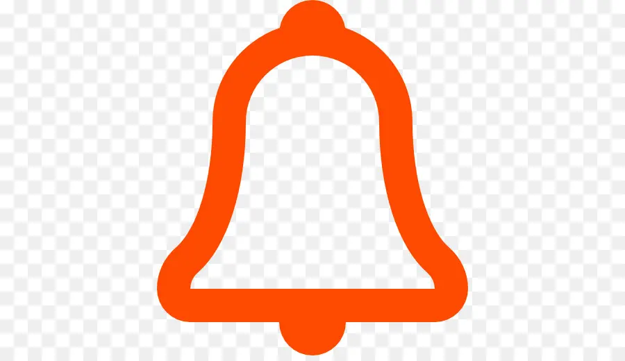 Cloche Orange，Notification PNG