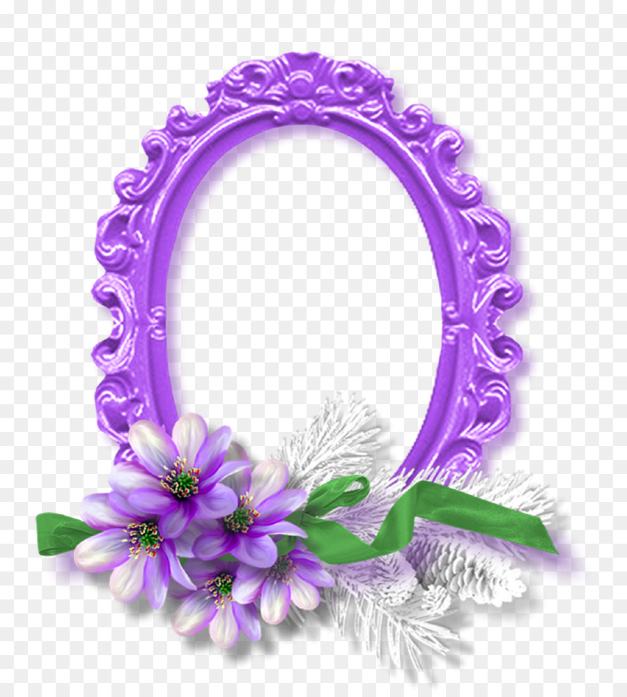 Cadre Photo，Violet PNG