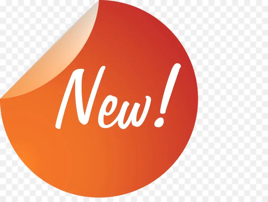 Nouvel Autocollant，Orange PNG