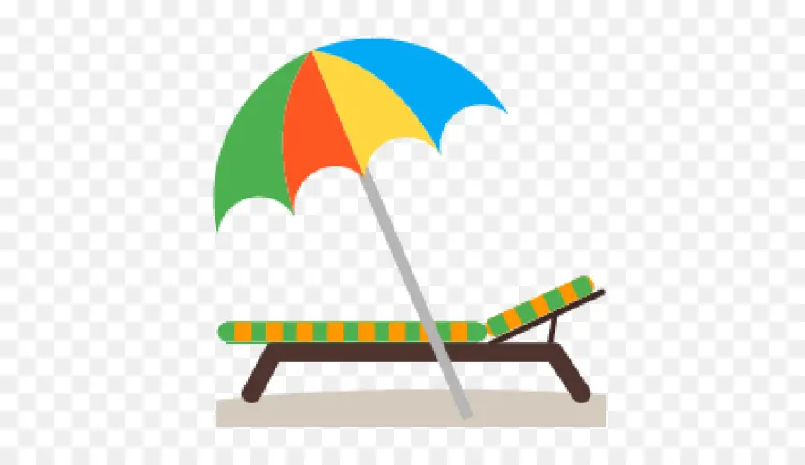 Chaise De Plage Avec Parasol，été PNG