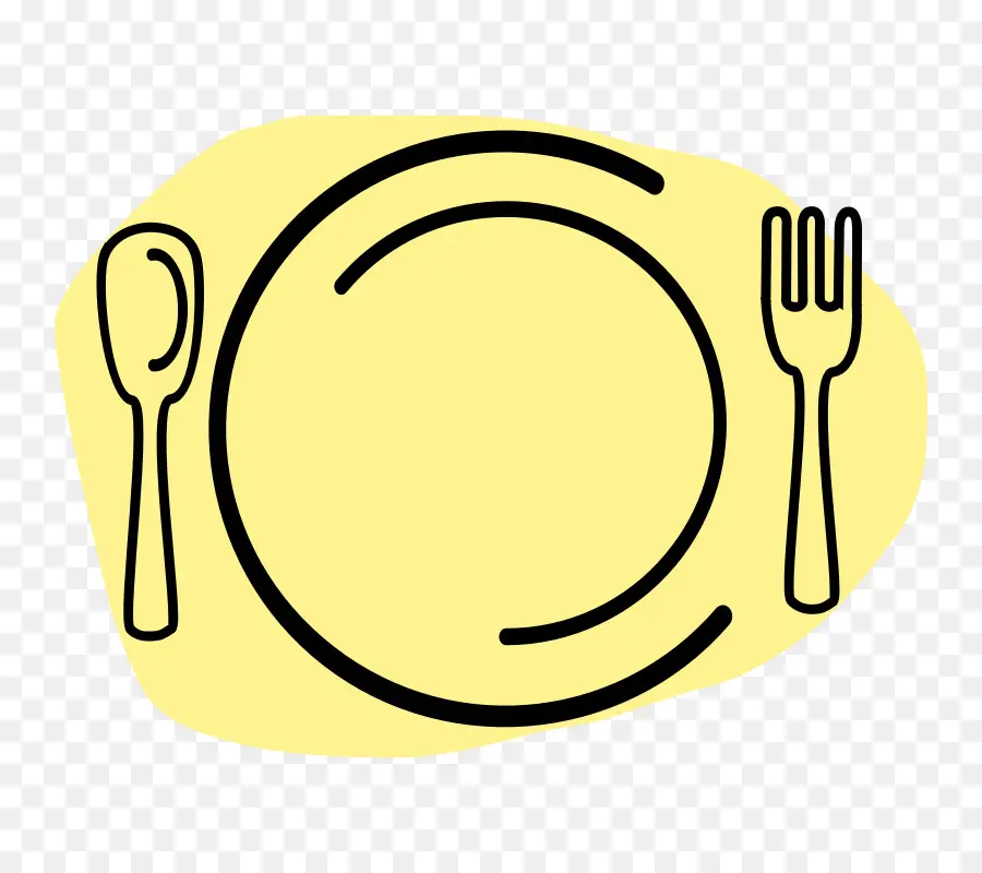 Assiette Et Couverts，Fourchette PNG