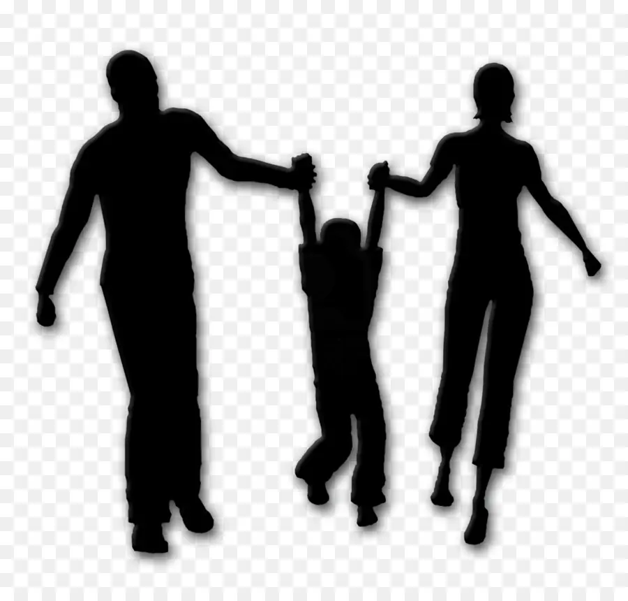 Famille Silhouette，Parents PNG