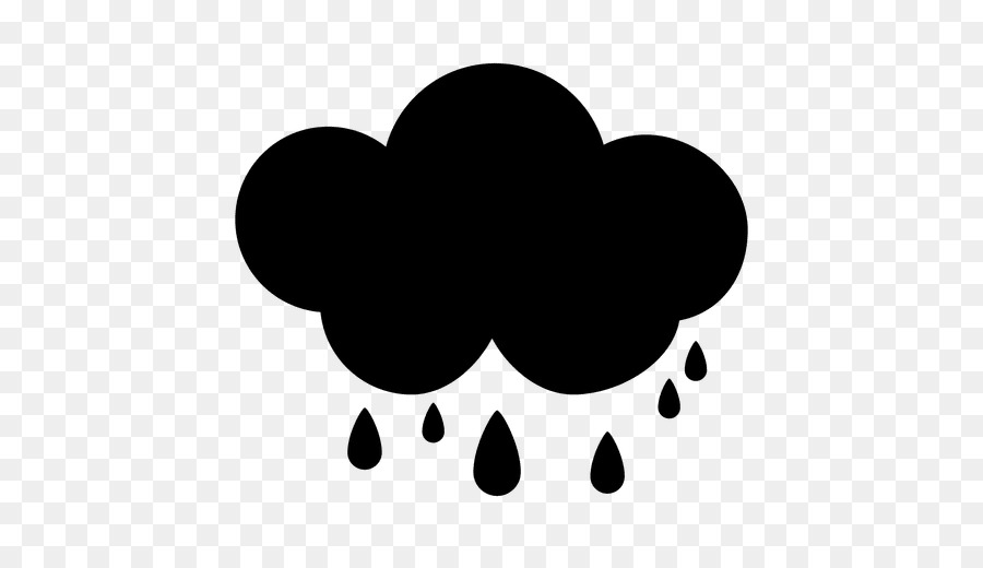 Nuages ​​de Pluie，Noir PNG