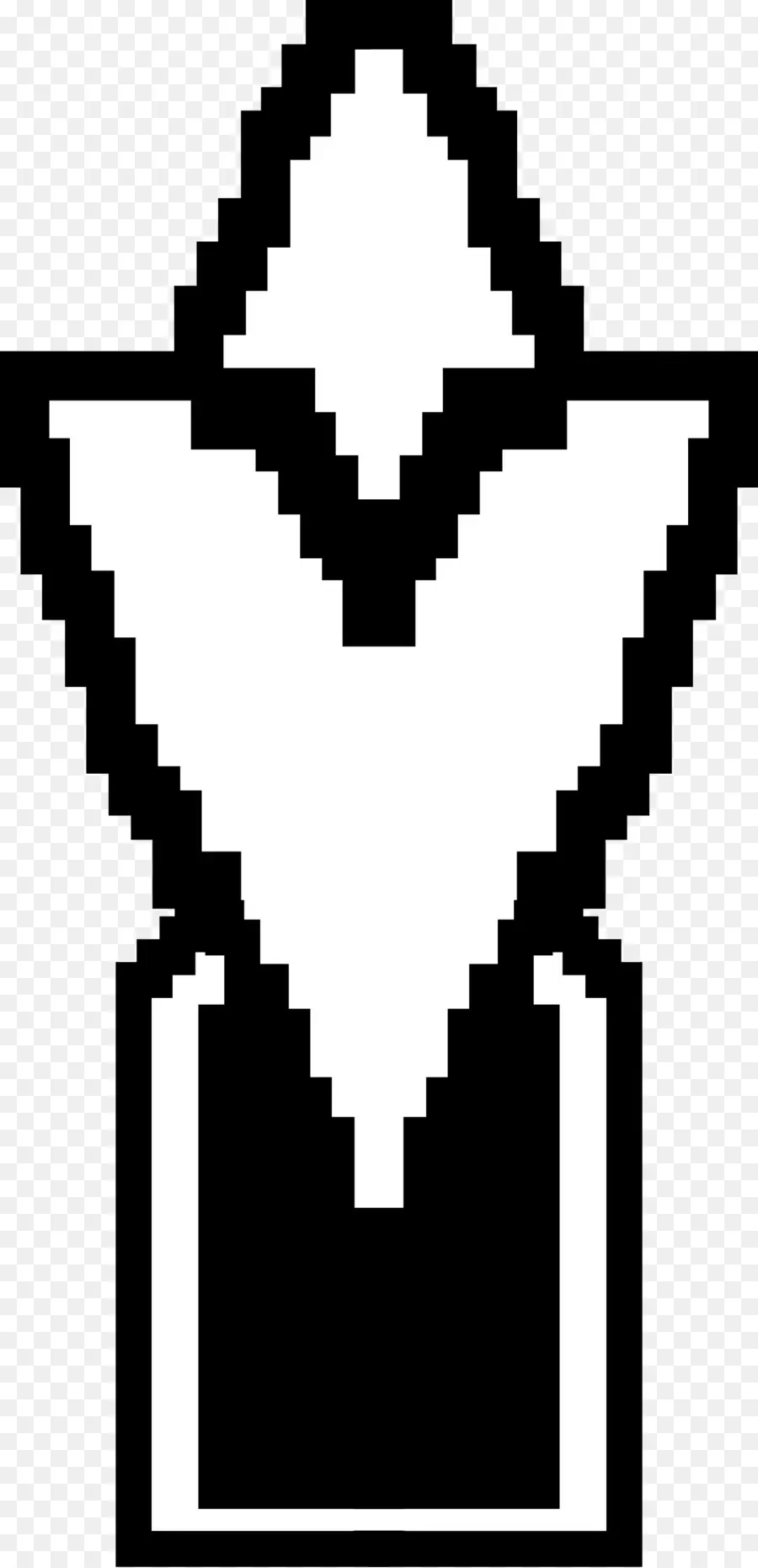 Pixel Art，Noir Et Blanc PNG