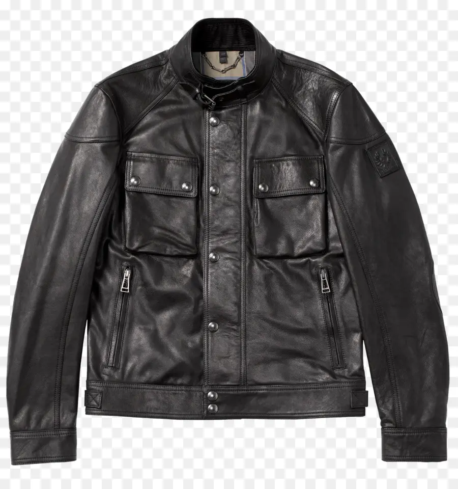 Veste En Cuir，Noir PNG