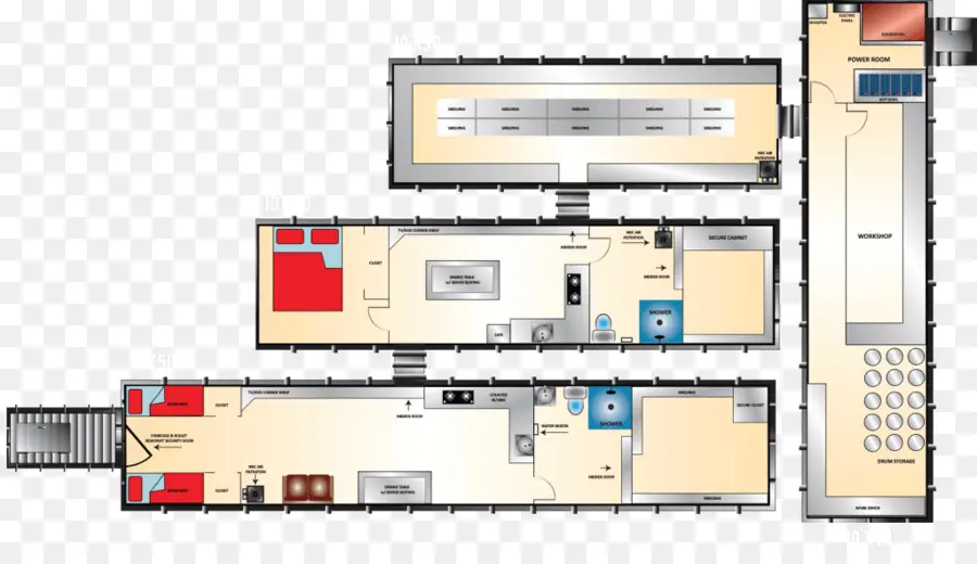 Bunker，Plan Architectural PNG