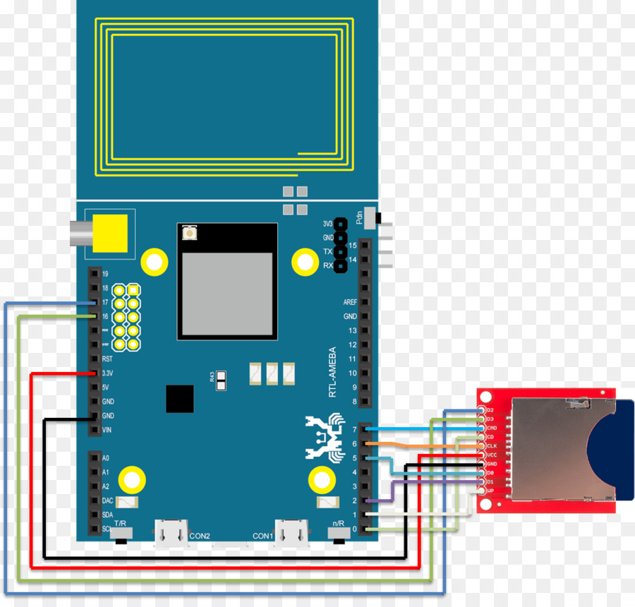 Circuit Imprimé，Électronique PNG