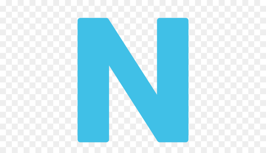 Lettre N，Bleu PNG