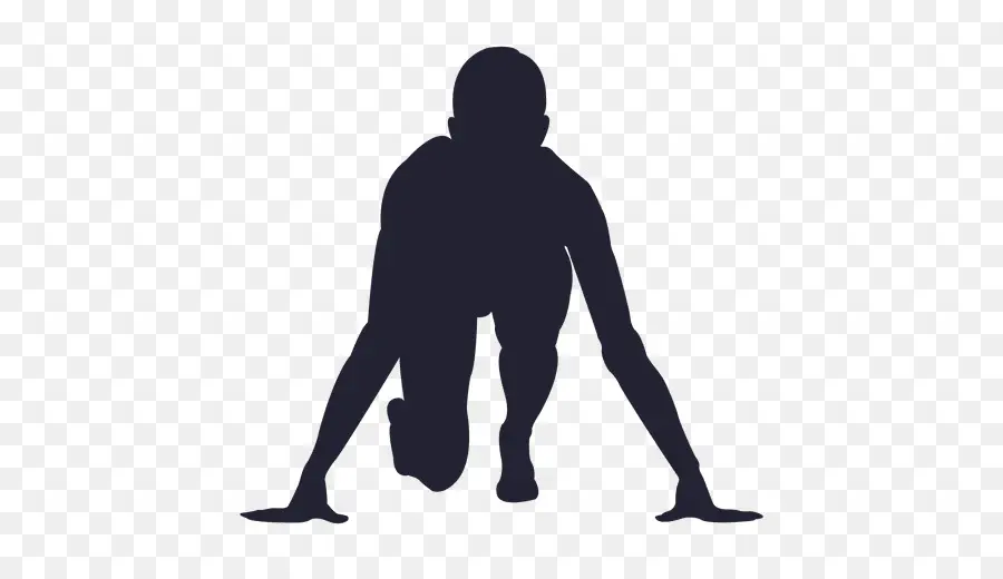 Silhouette De Coureur，Athlète PNG