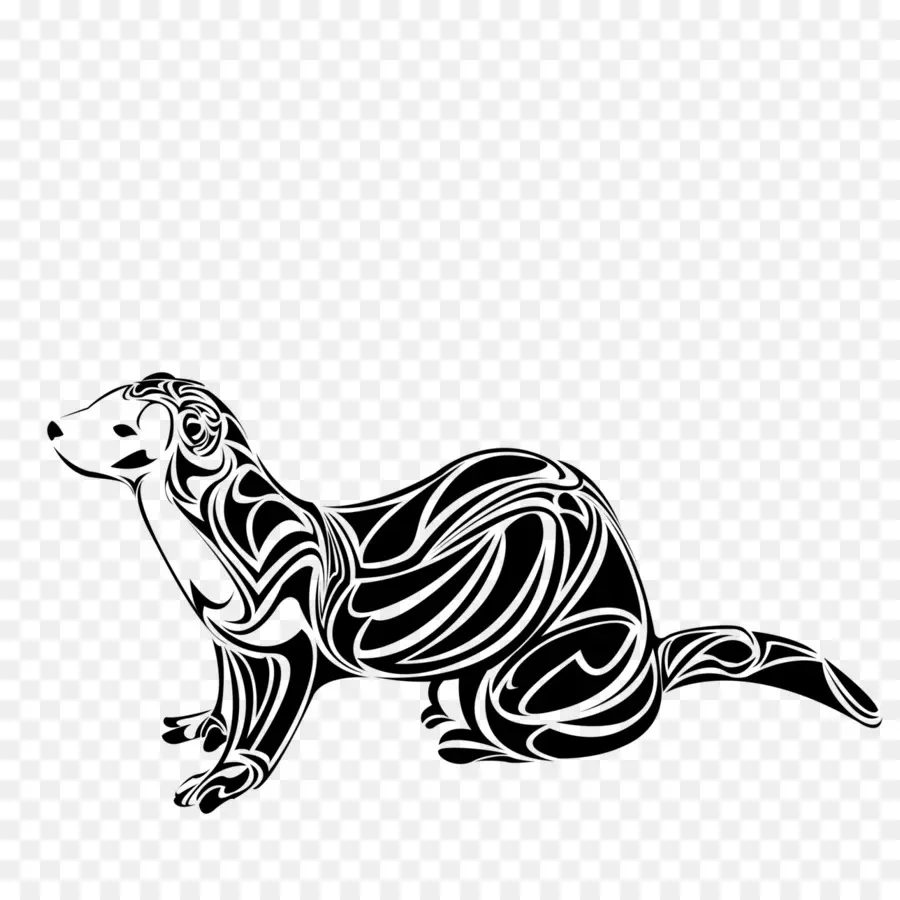 Loutre Tribale，Animal PNG