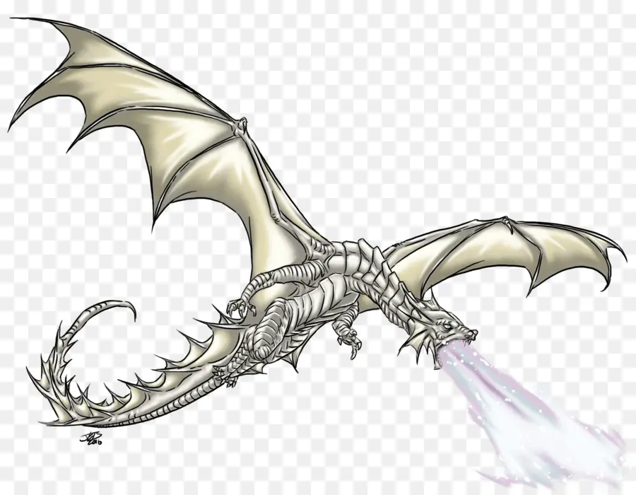 Dragon Blanc，Fantaisie PNG