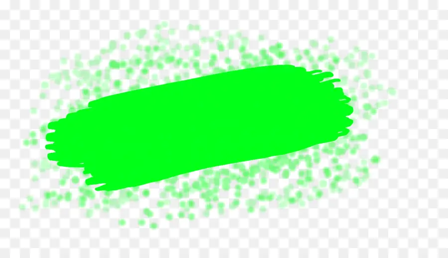 Coup De Pinceau Vert，Peinture PNG