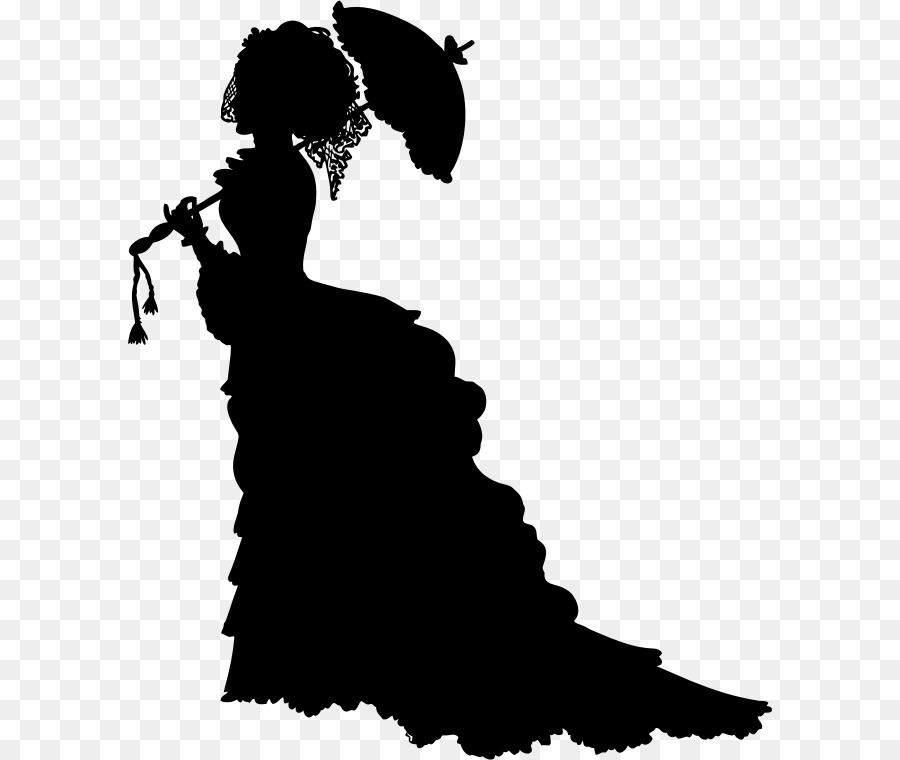 Dame Silhouette，Victorien PNG