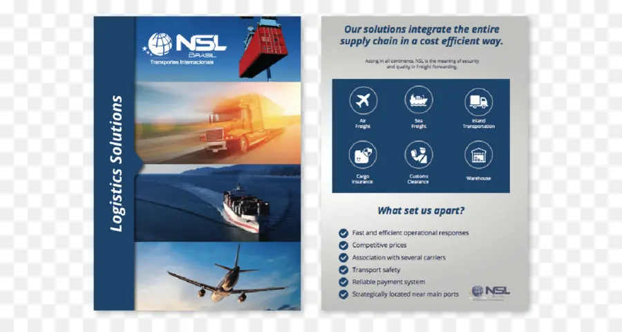 Brochure，Logistique PNG