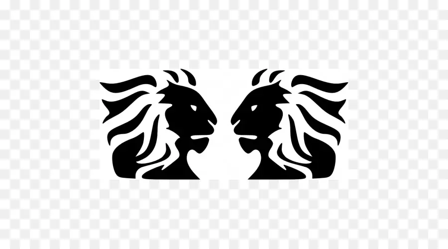 Visages De Lion，Image Miroir PNG