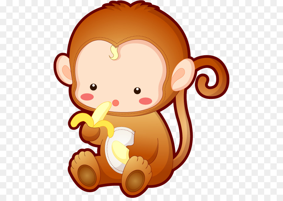 Singe Mignon，Banane PNG