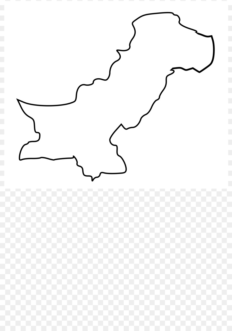 Carte Du Pakistan，Contour PNG