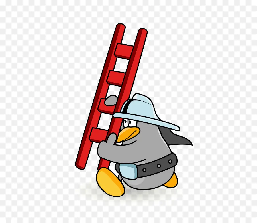 Pompier Pingouin，Dessin Animé PNG