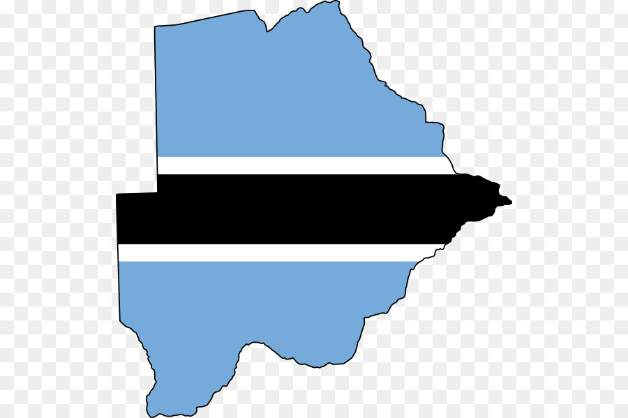 Carte Du Botswana，Drapeau PNG