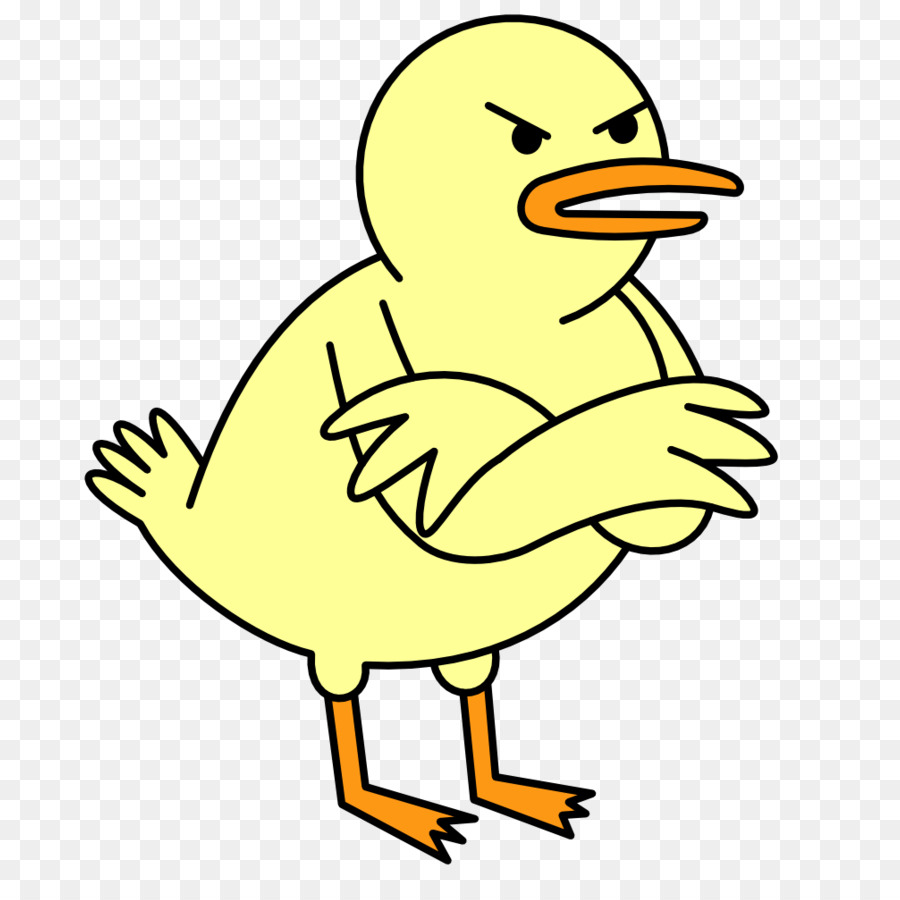 Canard En Colère，Jaune PNG