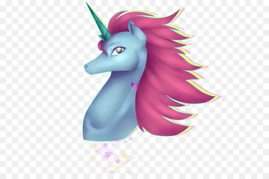 Licorne Bleue，Licorne PNG