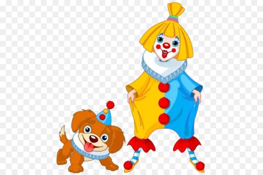 Clown Et Chien，Cirque PNG