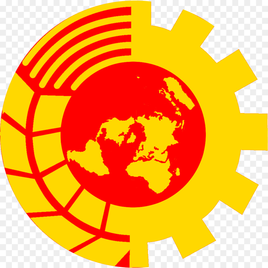 Globe Rouge Et Jaune，Monde PNG