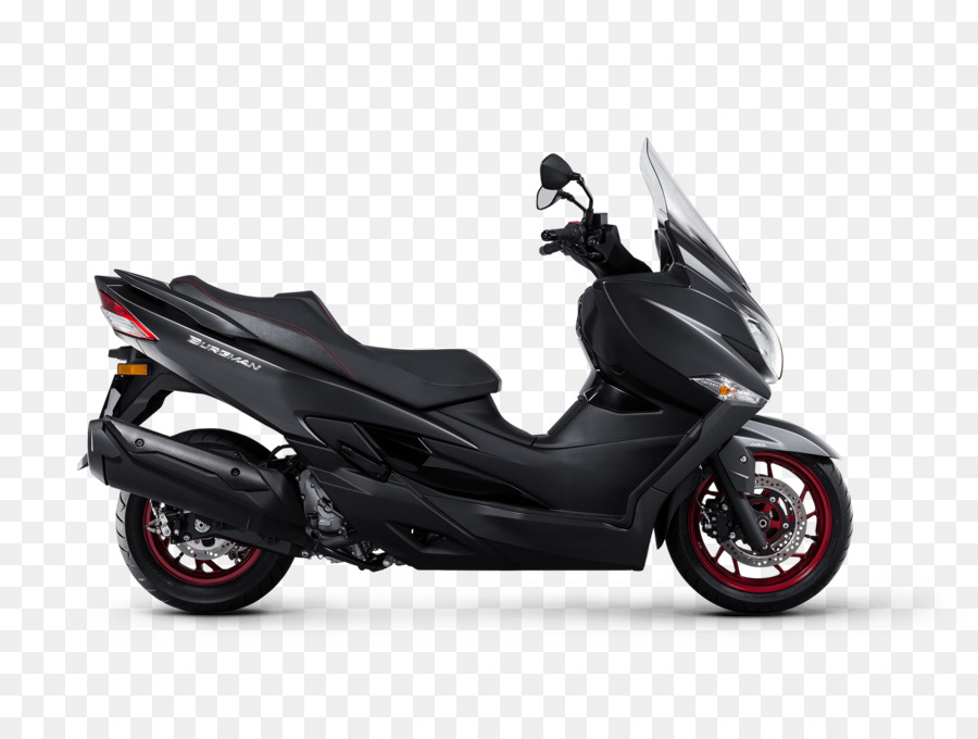 Moto Rouge Et Noire，Scooter PNG