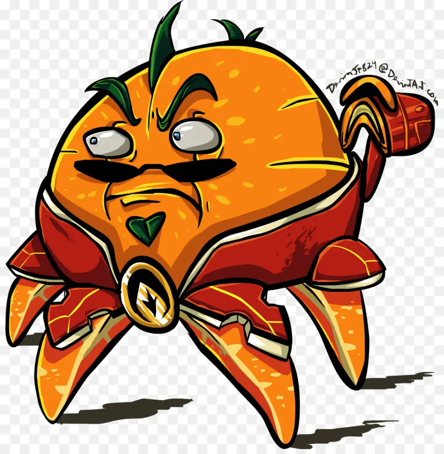 Crabe De Dessin Animé，Orange PNG