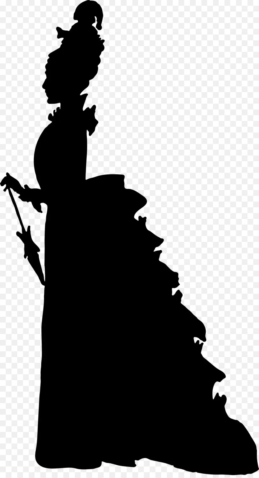 Silhouette De Femme，Robe PNG