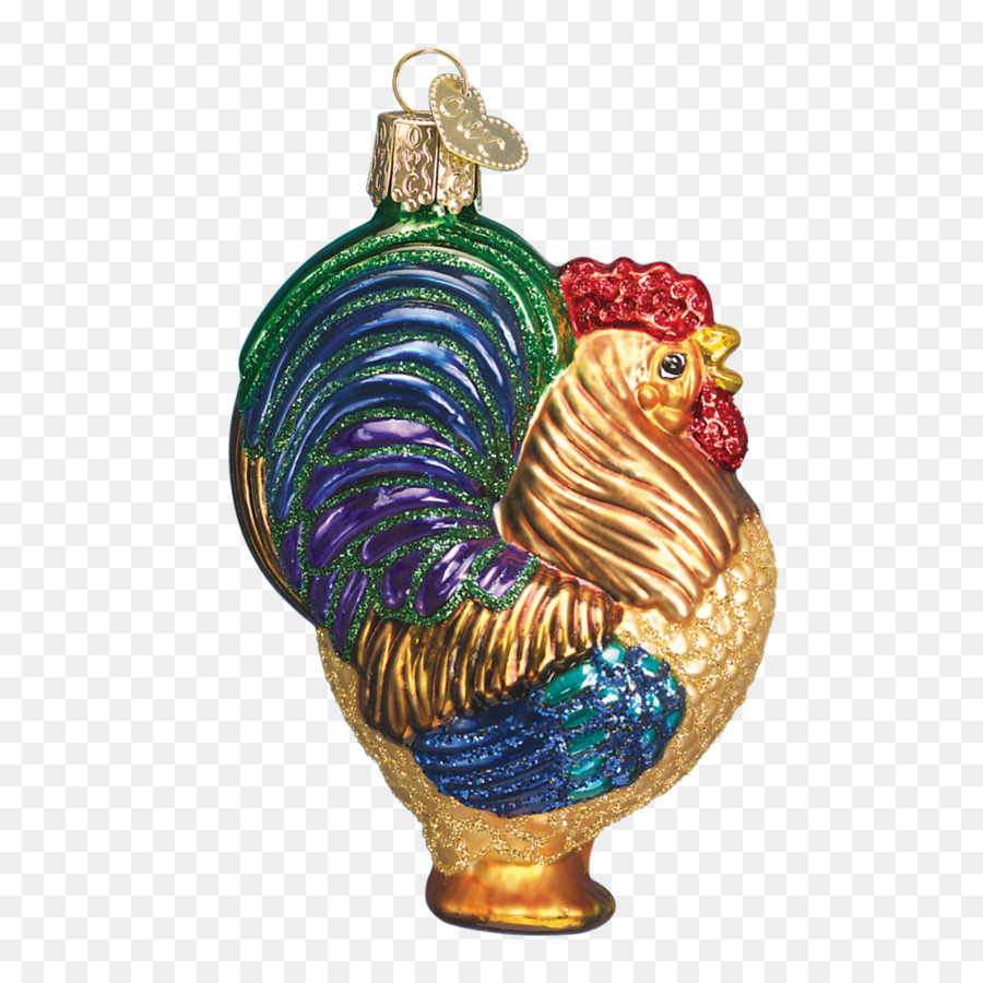 Ornement De Coq Coloré，Noël PNG