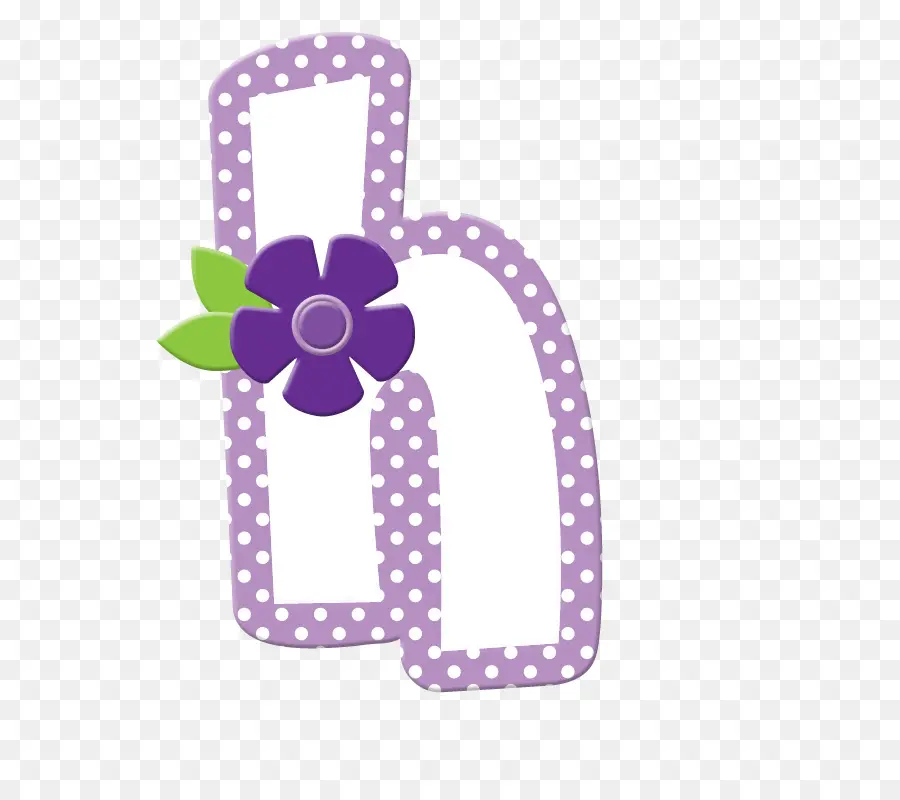 Lettre Violette H，Fleur PNG