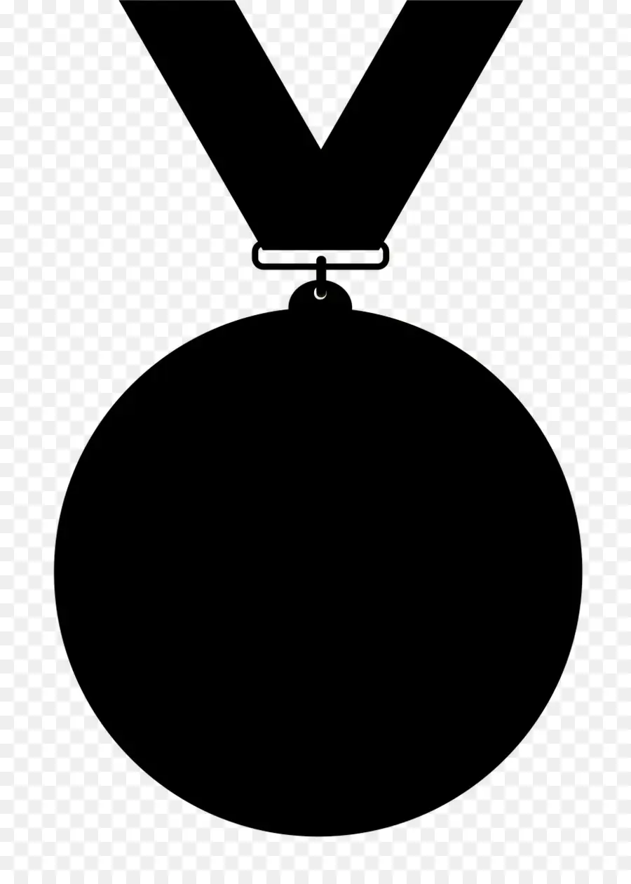 Médaille D，Silhouette PNG
