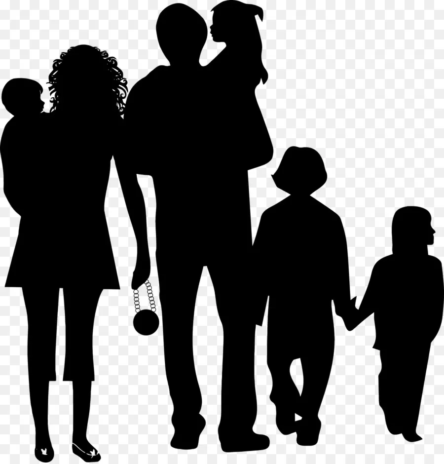 Famille，Silhouette PNG