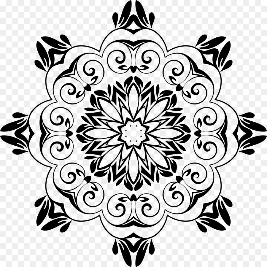 Mandalas，Floral PNG