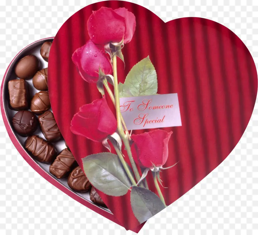 Boîte En Forme De Coeur，Chocolats PNG