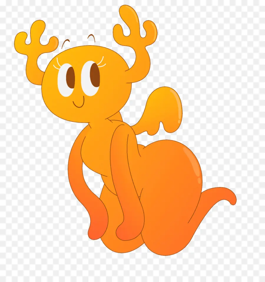 Personnage De Dessin Animé Orange，Mignon PNG