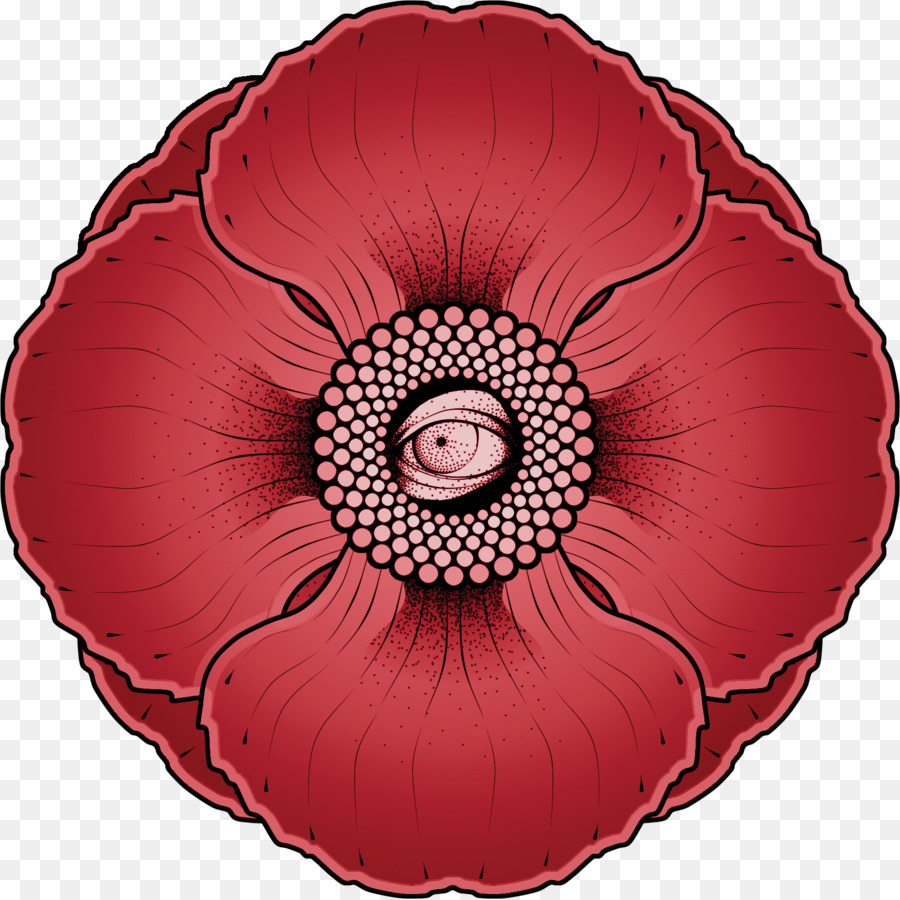 Fleur Rouge，Œil PNG