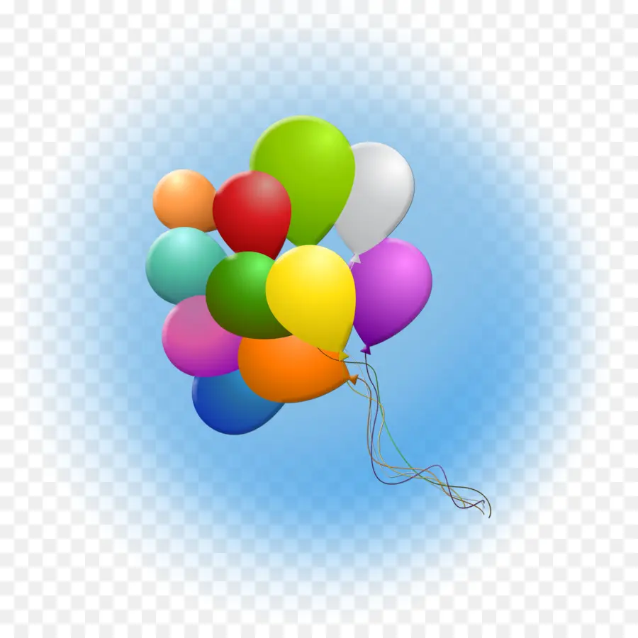 Ballons Colorés，Faire La Fête PNG