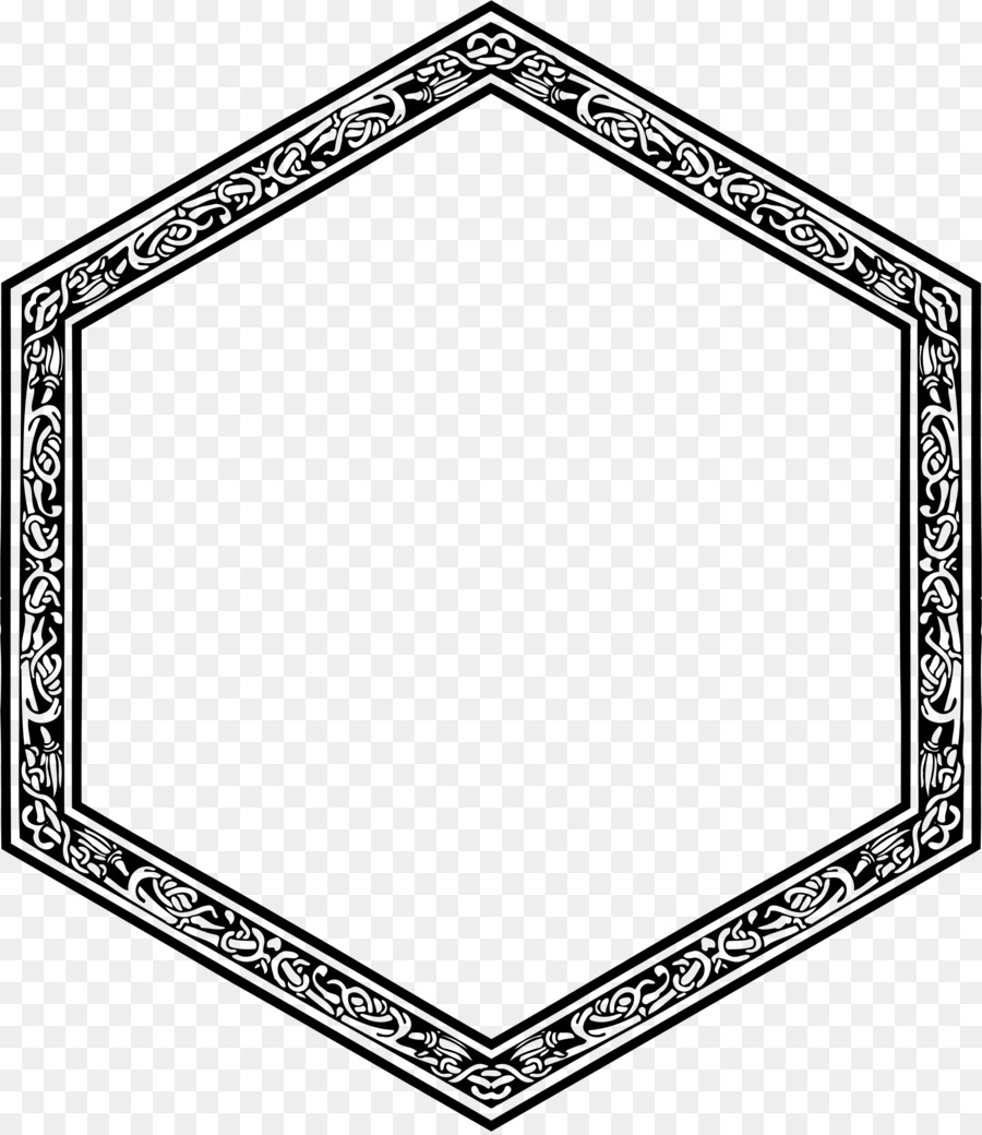 Cadre Hexagonal，Frontière PNG