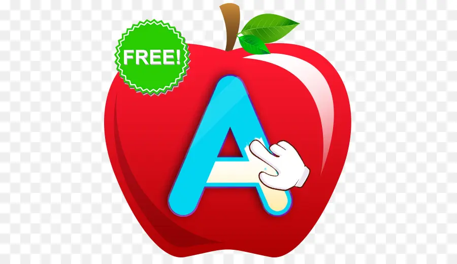 Pomme Avec La Lettre A，Alphabet PNG