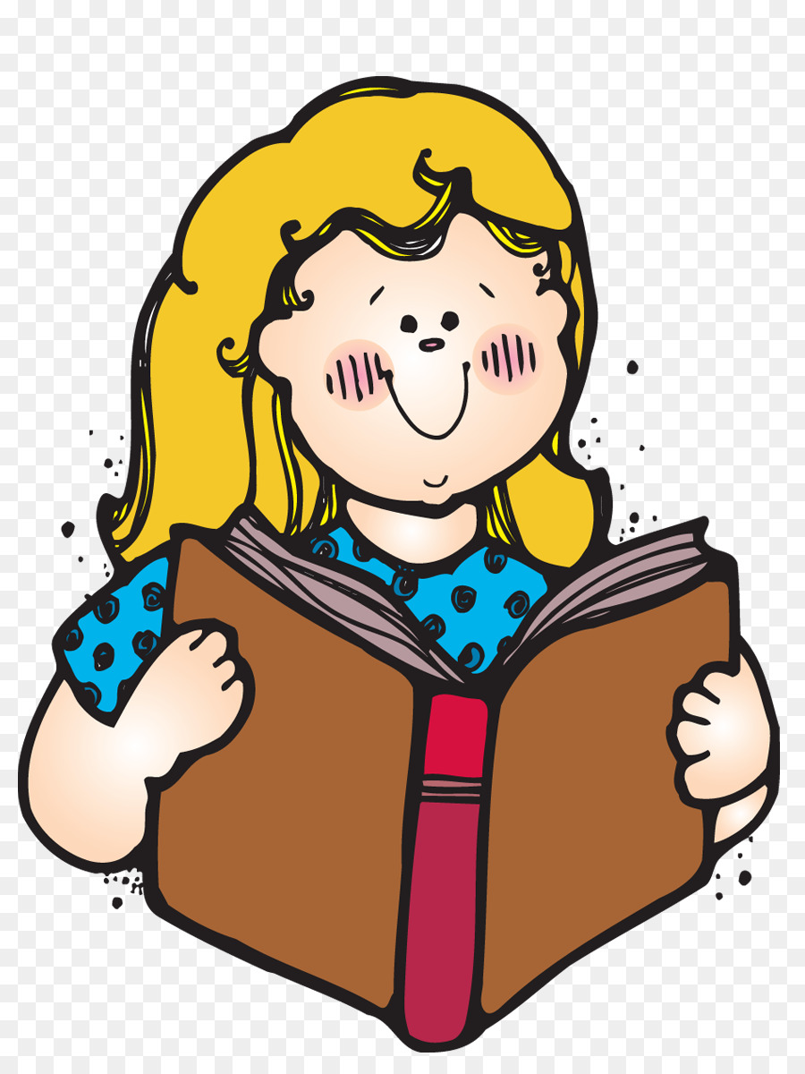 Fille Lisant，Livre PNG