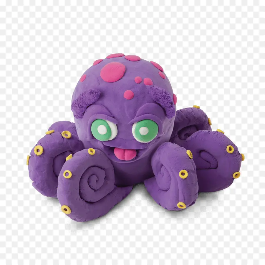 Poulpe Violet，Play Doh PNG