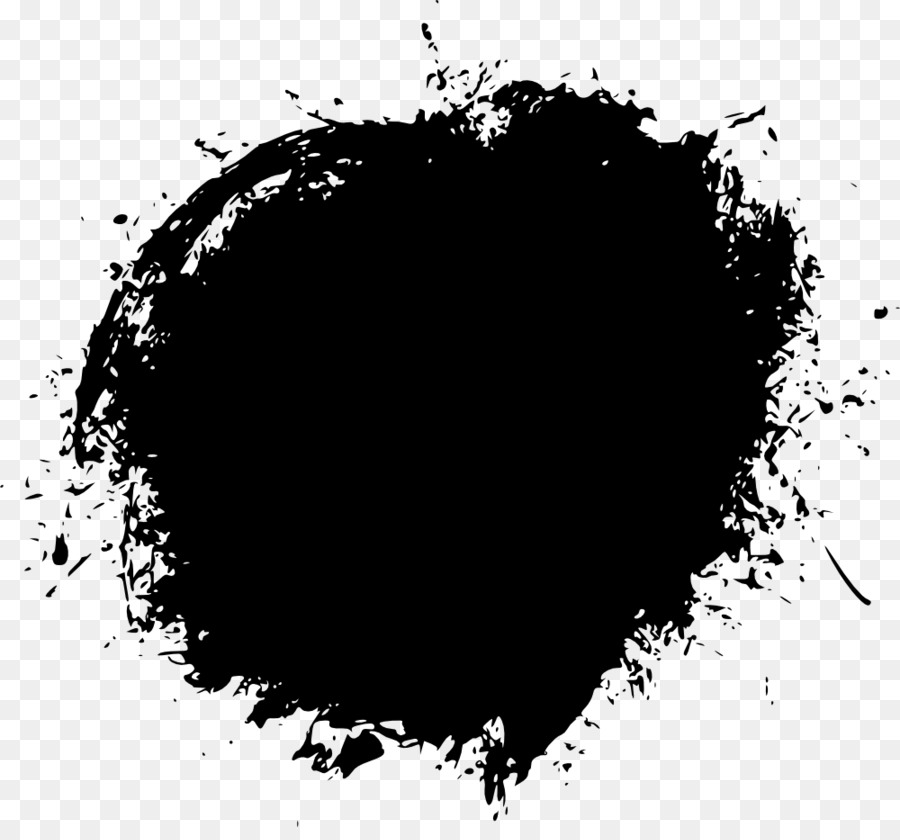 Tache D'encre Noire，Noir PNG