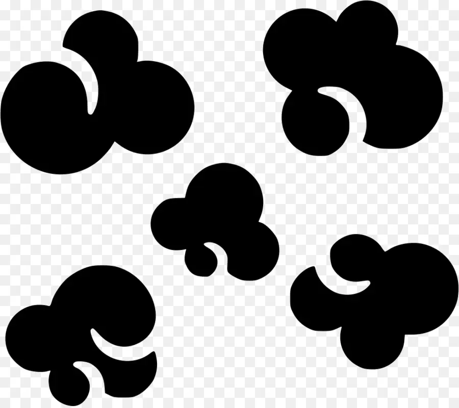 Nuages，Noir PNG