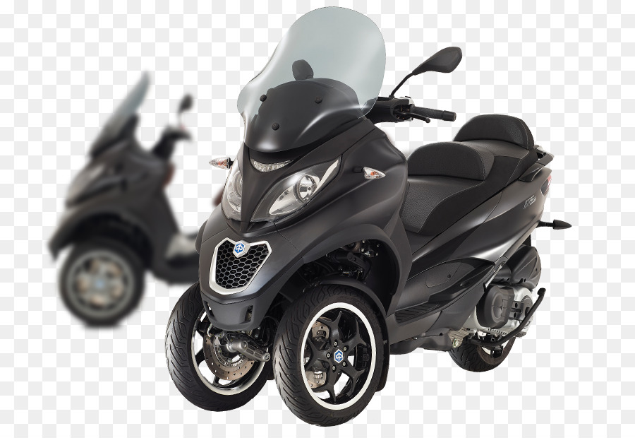 Scooter Noir，à Trois Roues PNG