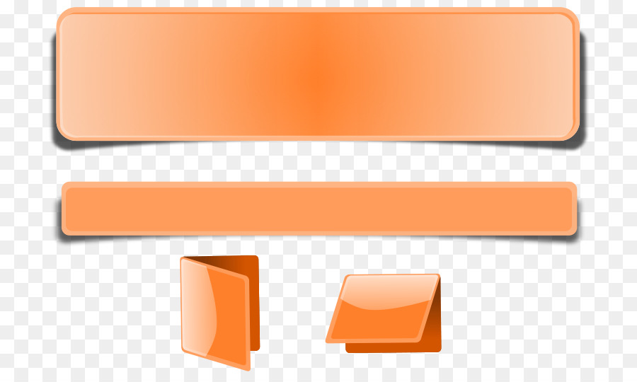 Boutons Oranges，Interface PNG