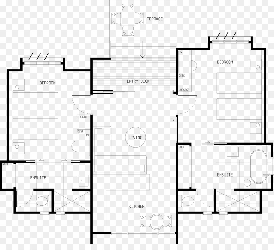 Villa，Plan D étage PNG