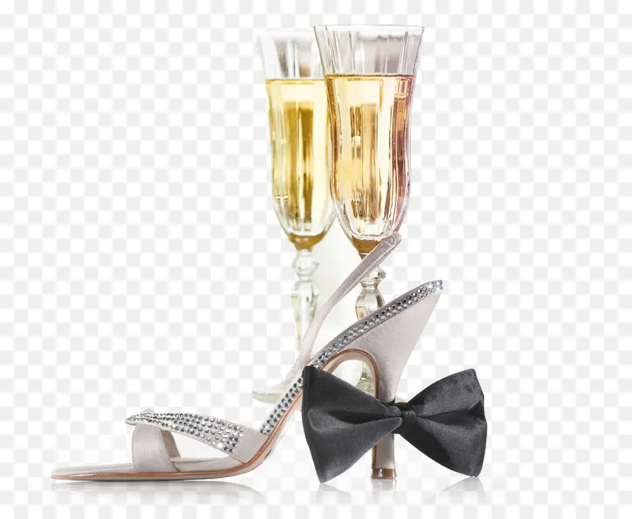 Champagne Et Chaussure，Chaussure PNG