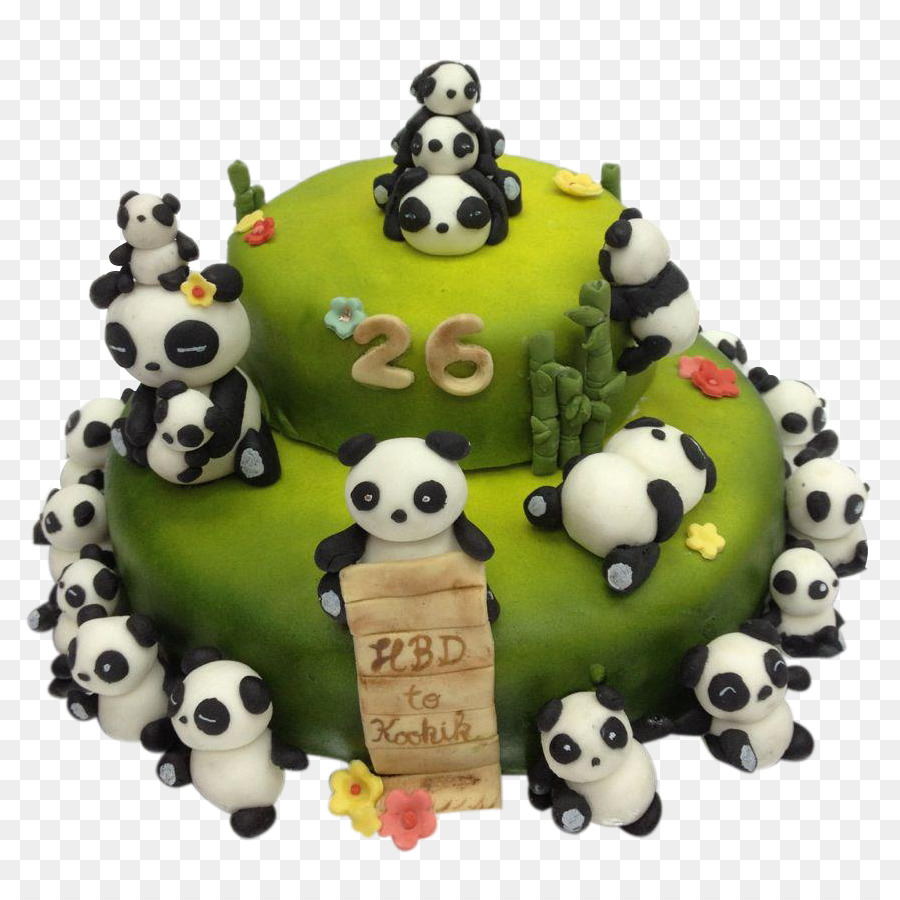 Gâteau Panda，Anniversaire PNG